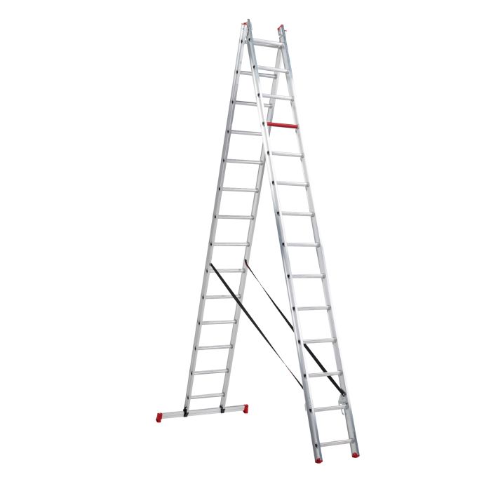 Altrex All Round dubbele ladder ongecoat 2x14 treden
