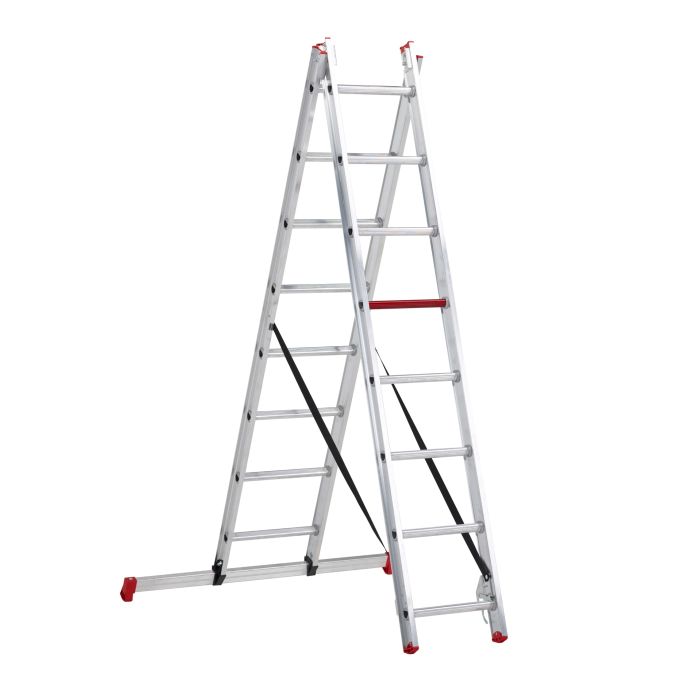 Altrex All Round dubbele ladder ongecoat 2x8 treden
