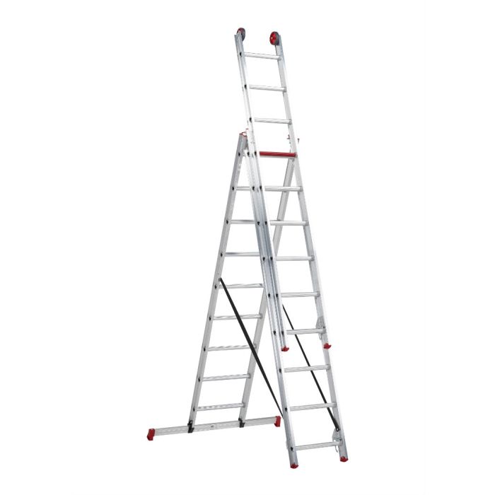 Altrex All Round driedubbele ladder ongecoat 3x9 treden