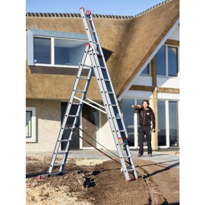 Altrex Atlantis driedubbele ladder gecoat 3x12 treden