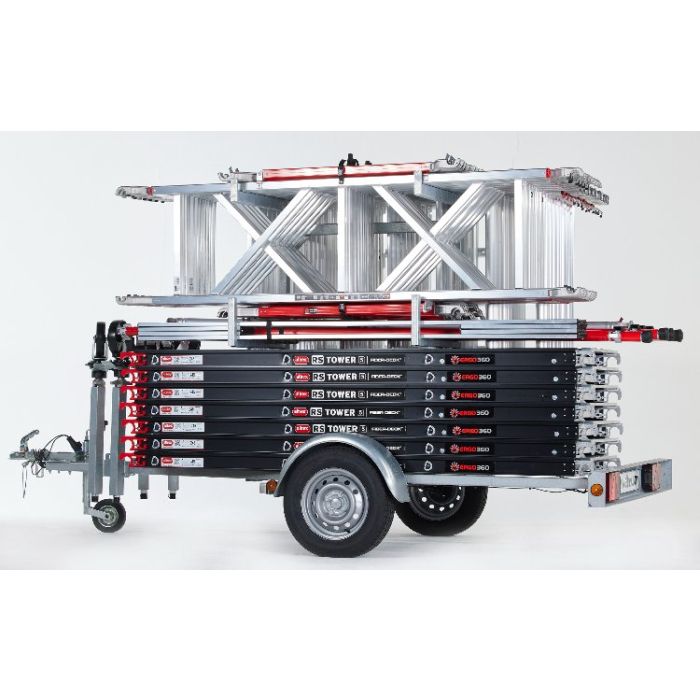 Altrex steiger RS52-Basic 1.35 x 2.45 x 10.20WH incl. Open Steigeraanhanger