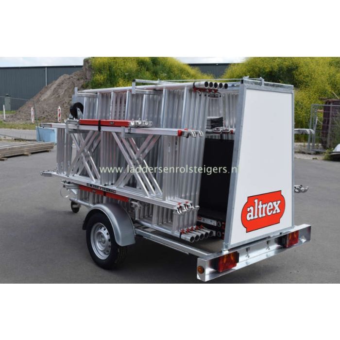 Altrex RS52 135x245 8,2M WH Fiber-Deck® incl. Aanhanger DeLuxe