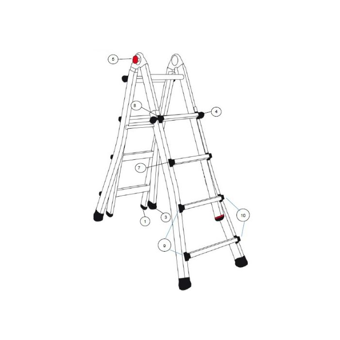 Altrex scharnier Varitrex Prof vouwladder