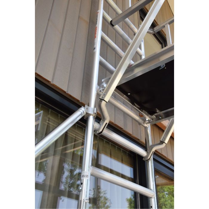 Rolsteiger 90x245 4,2m werkhoogte Dubbele Voorloopleuning CarbonDeck