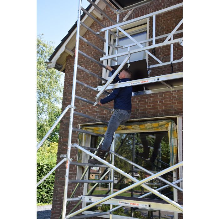 Rolsteiger 75x185 4,2m werkhoogte Dubbele Voorloopleuning