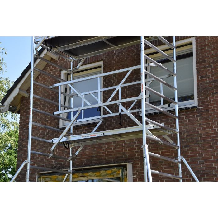 Rolsteiger 75x185 4,2m werkhoogte Dubbele Voorloopleuning