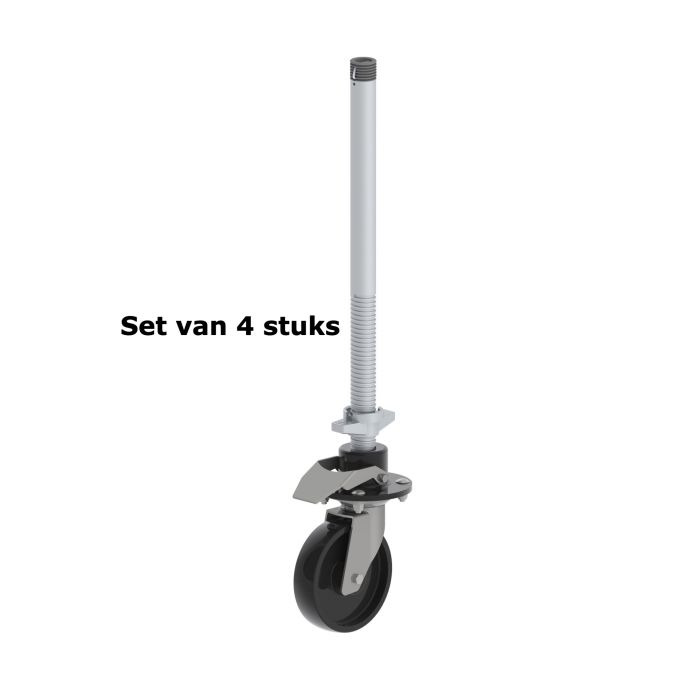 Altrex wielstaander met wiel 200mm RS5 (set 4 stuks)