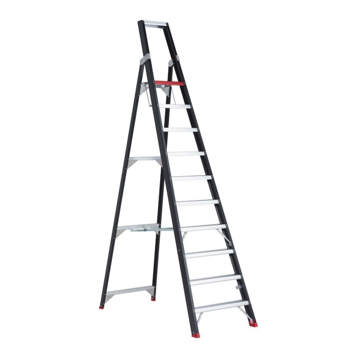 Altrex Taurus trap enkel oploopbaar 1x10 treden TGB10