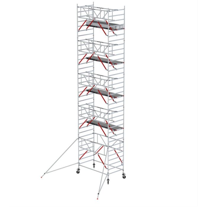Altrex RS52 Enkele Voorloopleuning 11.20 werkhoogte 1.35x3.05 Fiber-Deck platform